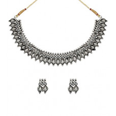 Deals, Discounts & Offers on  - Zaveri Pearls Silver Antique Choker Necklace
