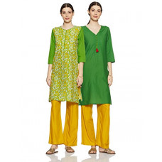 Deals, Discounts & Offers on  - [Prime Only] Amazon Brand - Myx Women's Cotton Straight Kurti