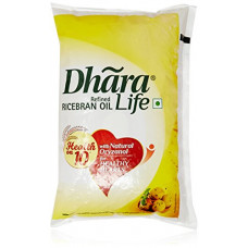 Deals, Discounts & Offers on Grocery & Gourmet Foods -  Dhara Rice Bran Oil Pouch, 1L