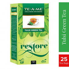 Deals, Discounts & Offers on Grocery & Gourmet Foods - TE-A-ME Tulsi Natural Green Tea, 25 Tea Bags