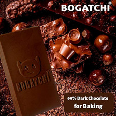 Deals, Discounts & Offers on Grocery & Gourmet Foods - BOGATCHI Baking Chocolate Bar | Vegan Chocolate |Gluten Free |Pure Artisanal 99% Dark Cooking Chocolate Bars For Baking, 480g
