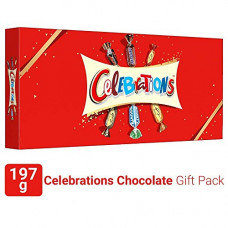 Deals, Discounts & Offers on Grocery & Gourmet Foods - Celebrations Assorted Chocolate Gift Pack (Snickers, Mars, Bounty, Galaxy Jewels)- 197g Box