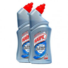 Deals, Discounts & Offers on Personal Care Appliances - Harpic Platinum Active-Shield Toilet Cleaner, Marine - 500ml (Pack of 2)