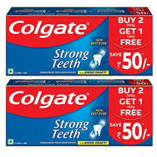 Deals, Discounts & Offers on Personal Care Appliances - Colgate Strong Teeth Anticavity Toothpaste with Amino Shakti - 500gm (Pack of 2)