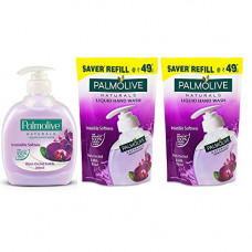 Deals, Discounts & Offers on Personal Care Appliances -  Palmolive Orchid and Milk Black Natural Hand Wash, 250ml with Black Orchid and Milk Doy Liquid Handwash, 185ml (Pack of 2)