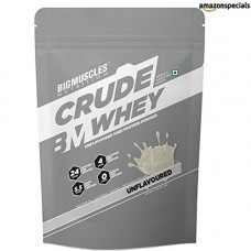 Deals, Discounts & Offers on Personal Care Appliances -  Bigmuscles Nutrition Crude Whey 1kg, Whey Protein Concentrate 80%, 24g Protein, 5.5g BCAA, 4 g Glutamine