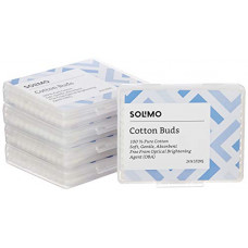 Deals, Discounts & Offers on Personal Care Appliances -  Amazon Brand - Solimo Cotton Buds Travel Pack - 24 Sticks (Pack of 5)