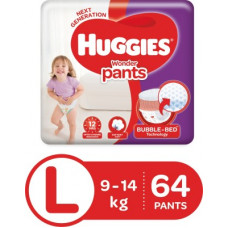 Deals, Discounts & Offers on Baby Care - Huggies Wonder Pants Diaper - L(64 Pieces)