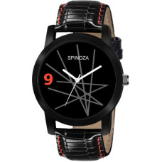 Deals, Discounts & Offers on Watches & Wallets - SPINOZAWT0132 Black and red stylish attractive design Analog Watch - For Boys