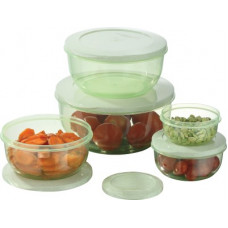 Deals, Discounts & Offers on Kitchen Containers - MasterCook - 1000 ml, 2700 ml, 290 ml, 580 ml, 1700 ml Plastic Grocery Container(Pack of 5, Green)