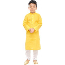 Deals, Discounts & Offers on Baby & Kids - (Size 2-3Y) FTC FASHIONSBoys Festive & Party Kurta and Pyjama Set(Yellow Pack of 1)