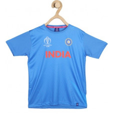 Deals, Discounts & Offers on Baby & Kids - [Pre-Book] [Size 15-16 Yrs] ICC Cricket World Cup 2019Boys & Girls Printed Polyester T Shirt(Blue, Pack of 1)
