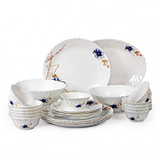 Deals, Discounts & Offers on Home & Kitchen - Cello Imperial Pot Pourri Opalware Dinnerware Set, 27-Pieces, White