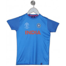 Deals, Discounts & Offers on Baby & Kids - [Size 7-8Y] ICC Cricket World Cup 2019Boys & Girls Printed Polyester T Shirt(Blue, Pack of 1)