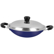Deals, Discounts & Offers on Cookware - Renberg Blue Orchid Appachatty Pan 22 cm diameter with Lid(Aluminium, Non-stick)