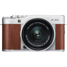 Deals, Discounts & Offers on Cameras - Fujifilm X Series X-A5 Mirrorless Camera Body with 15 - 45 mm Lens F3.5 - 5.6 OIS PZ(Silver, Brown)