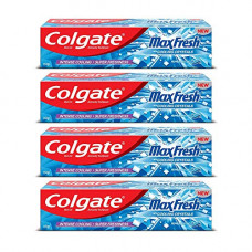 Deals, Discounts & Offers on Personal Care Appliances -  Colgate Max Fresh Anti-Cavity Toothpaste, Peppermint Ice, 150gm (Pack of 4)