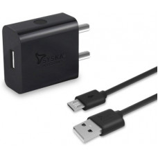 Deals, Discounts & Offers on Mobile Accessories - Syska WC-2A / WC-2A-BK 2 A Mobile Charger with Detachable Cable(Black, Cable Included)