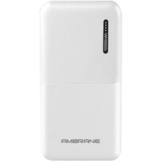 Deals, Discounts & Offers on Power Banks - Ambrane 10000 mAh Power Bank (PP-111White)(White, Lithium Polymer)
