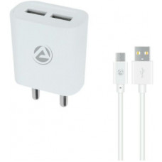Deals, Discounts & Offers on Mobile Accessories - ARU AR-211 Dual Port Mobile Charger(White, Cable Included)