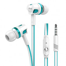 Deals, Discounts & Offers on  - pTron Raptor in-Ear Stereo Wired Headphones with Mic - (White and Blue)