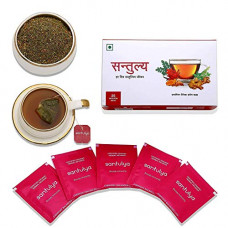 Deals and Offers on - Santulya Certified Organic Herbal Infusion Tea (25 Unbleached Tea Bags) Made with Organic Tulsi, Moringa, Turmeric, Hibiscus & Ginger, For Everyday Balanced Life, Detox, Immunity & Energy Deals, Discounts & Offers on - Santulya Certified Organic Herbal Infusion Tea (25 Unbleached Tea Bags) Made with Organic Tulsi, Moringa, Turmeric, Hibiscus & Ginger, For Everyday Balanced Life, Detox, Immunity & Energy