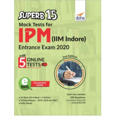 Deals, Discounts & Offers on Books & Media - SuperB 15 Mock Tests For IPM (IIM Indore) Entrance Exam 2020 with 5 Online Tests 2nd Edition(English, Paperback, Disha Experts)