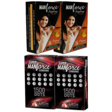 Deals, Discounts & Offers on Sexual Welness - Manforce Condom Litchi And Orange Condom(Set of 4, 40S)