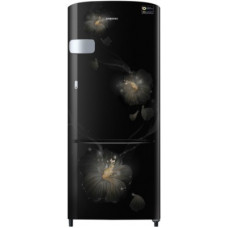Deals, Discounts & Offers on Home Appliances - Samsung 192 L Direct Cool Single Door 3 Star (2019) Refrigerator(Rose Mallow Black, RR20N1Y2ZB3-HL/RR20N2Y2ZB3-NL)