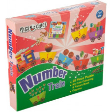 Deals, Discounts & Offers on Toys & Games - Miss & Chief Animals Numbers Puzzles with Colouring Book & Crayons(28 Pieces)