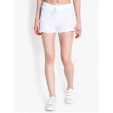 Deals, Discounts & Offers on Women - [Size 36] KottySelf Design Women White Regular Shorts