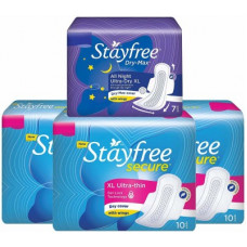 Deals, Discounts & Offers on  - Stayfree Secure Ultra Thin XL Wings Sanitary Pad(Pack of 37)