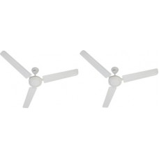 Deals, Discounts & Offers on Home Appliances - Usha CF 1200MM RACER RICH WHITE W/O REG 1200 mm 3 Blade Ceiling Fan(Rich White, Pack of 2)