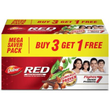 Deals, Discounts & Offers on  - Dabur Red Toothpaste(450 g, Pack of 3)