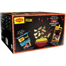 Deals, Discounts & Offers on  - MAGGI Fusian Spicy Tomato Asian Style Cuppa Noodles with Chilli Garlic Chinese Sauce Combo(450 g)