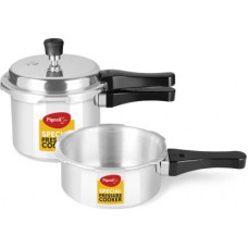 Deals, Discounts & Offers on Cookware - Pigeon Special Combi Pack 2 L, 3 L Induction Bottom Pressure Cooker(Aluminium)