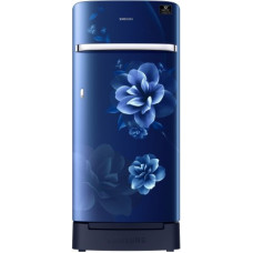 Deals, Discounts & Offers on Home Appliances - [For Axis Card Users] Samsung 198 L Direct Cool Single Door 5 Star (2020) Refrigerator with Base Drawer(Camellia Blue, RR21T2H2WCU/HL)