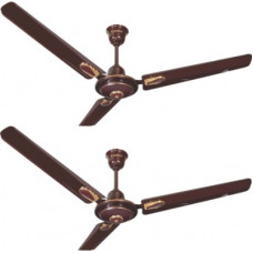 Deals, Discounts & Offers on Home Appliances - Candes i-Flurry Antidust-Rust 1200 mm 3 Blade Ceiling Fan(Brown, Pack of 2)