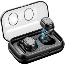 Deals, Discounts & Offers on Headphones - PTron Spunk True Wireless Waterproof Twins v5.0 Ear Pods Bluetooth Headset(Black, True Wireless)