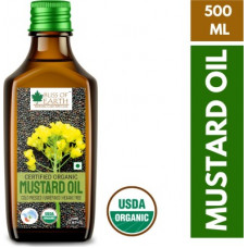 Deals, Discounts & Offers on Food and Health - Bliss of Earth 500ML Certified Organic Mustard Oil For Cooking, Massage, Skin & Hair Mustard Oil Plastic Bottle(500 ml)