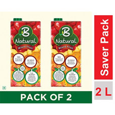 Deals, Discounts & Offers on Grocery & Gourmet Foods -  B Natural Mixed Fruit Juice, 1L (Pack of 2)