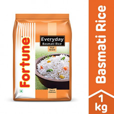 Deals, Discounts & Offers on Grocery & Gourmet Foods -  Fortune Everyday Basmati Rice, 1kg