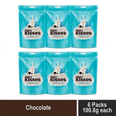 Deals, Discounts & Offers on Grocery & Gourmet Foods - Kisses Hersheys Cookies N Creme Pouch, 6 X 100 g