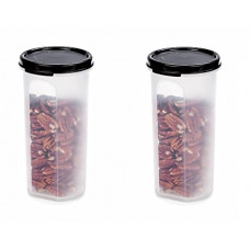 Deals, Discounts & Offers on Home & Kitchen - Signoraware Modular Plastic Container Set, 650ml/92mm, Set of 2, Cocoa