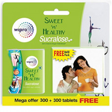 Deals, Discounts & Offers on Personal Care Appliances - Sweet n Healthy Zero Calorie Sugar Substitute Sucralose Tablets by Wipro, 300 Tablets + 300 Tablets Free