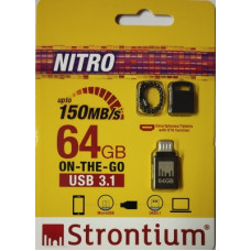 Deals, Discounts & Offers on Storage - Strontium OTG USB 3.1 150MB/s 64 GB Pen Drive(Black)