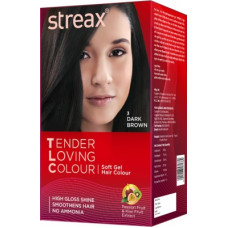 Deals, Discounts & Offers on  - Streax Tender Loving Soft Gel Hair Colour Dark Brown Hair Color(3)
