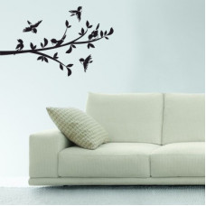 Deals, Discounts & Offers on  - Nilaya by Asian Paints Large Wall Ons Branch with 6 Birds Wall Sticker Sticker(Pack of 1)