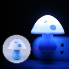 Deals, Discounts & Offers on  - WORA Night Lamps White Top Mushroom Kids Room Automatic Light Sensor LED Night Light Plug-in Night Lamp(8.5 cm, Blue)