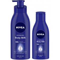 Deals, Discounts & Offers on  - Nivea Body Milk Nourishing Body Lotion 400ml & 120 ml - Pack of 2(520 ml)